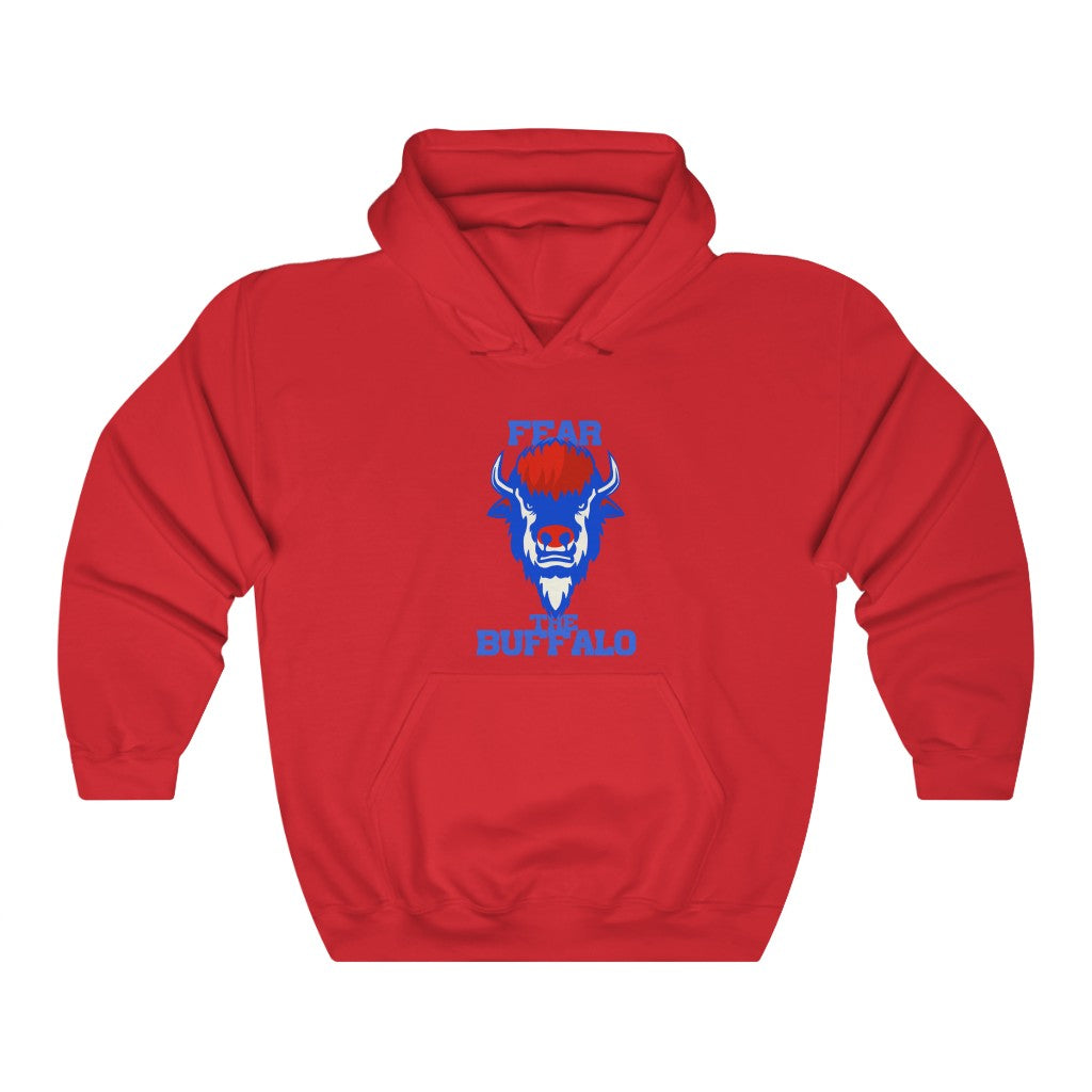 Fear The Buffalo White Beard Unisex Heavy Blend™ Hooded Sweatshirt